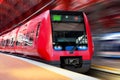 Modern high speed train with motion blur Royalty Free Stock Photo