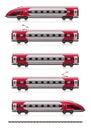 Modern high speed train set