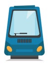 Modern high speed train vector illustration. Royalty Free Stock Photo
