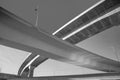 modern highway construction with overfly architecture at Miami airport