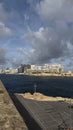 Modern and historical panorama of the city of Valletta, Malta Royalty Free Stock Photo