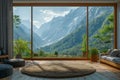 Modern home with Alps panorama