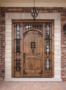 Modern home doorway and patio. Royalty Free Stock Photo