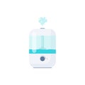 Modern home humidifier. Purifier microclimate ultrasonic home. Vector illustration