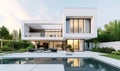 Modern home showcases stunning architectural design and poolside luxury