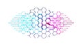 Modern Honeycomb Hexagonal Pattern - Innovation, Structure Connection, vector design Generative AI Royalty Free Stock Photo
