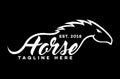 Modern horse logo. Vector illustration.