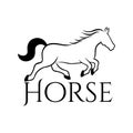 Modern horse steed logo.