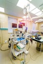 Modern hospital operating room with new equipment. Surgery emergency ward. Royalty Free Stock Photo