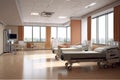 modern hospital, with sleek furniture and natural light, providing comfortable and healing environment