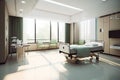 modern hospital, with sleek furniture and natural light, providing comfortable and healing environment