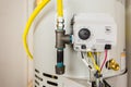 Modern hot water heater control SD 4513 Royalty Free Stock Photo