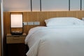 Modern hotel bed room interior Royalty Free Stock Photo