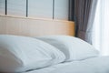 Modern hotel bed room Royalty Free Stock Photo