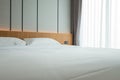 Modern hotel bed room interior Royalty Free Stock Photo