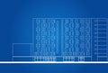 Modern Hotel Building Architectural Blueprint