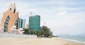 Modern hotel complex at Nha Trang beach, Vietnam