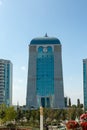 Modern hotel in the form of a tower in Chechnya