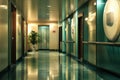 Modern Hotel Hallway Royalty Free Stock Photo