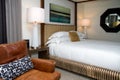 Modern Hotel Resort Bedroom Royalty Free Stock Photo