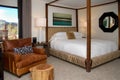 Modern Hotel Resort Bedroom Royalty Free Stock Photo