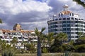 Modern hotels on Tenerife Royalty Free Stock Photo