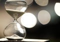 Modern Hourglass. symbol of time. countdown