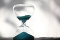 Modern Hourglass. symbol of time. countdown Royalty Free Stock Photo