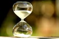Modern Hourglass. symbol of time. countdown Royalty Free Stock Photo