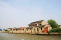 Modern House along the river in Suzhou City, China in 2009 Apri Royalty Free Stock Photo