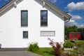 modern house architecture in rural countryside at springtime Royalty Free Stock Photo