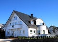 Modern house and blue sky Royalty Free Stock Photo