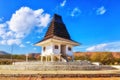 Modern house build in traditional style in East Timor