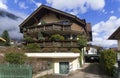 A modern house built in a traditional Tyrolean style