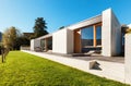 Modern house in cement Royalty Free Stock Photo