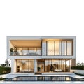 Modern House Design Luxury Home Architecture on transparent background Royalty Free Stock Photo