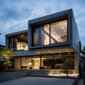 This modern house, designed by samurai warriors, exudes a sense of strength and grace.
