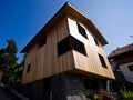 Modern house in Italian Alps Royalty Free Stock Photo