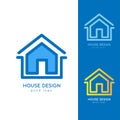 Modern House Logo Design Template Flat Simple Royalty Free Stock Photo