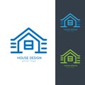 Modern House Logo Design Template Flat Simple Royalty Free Stock Photo