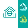 Modern House Logo Design Template Flat Simple Royalty Free Stock Photo