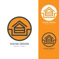 Modern House Logo Design Template Flat Simple Royalty Free Stock Photo