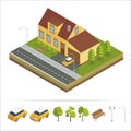 Modern House. Modern Home. Isometric Concept. Real Estate