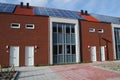 Modern house with solar panels in the world`s most emission-neutral neighborhood in Heerhugowaard