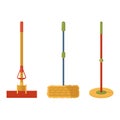 Modern household mops with nozzles of different shapes