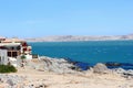 Modern houses view Atlantic ocean, Luderitz, Namibia Royalty Free Stock Photo