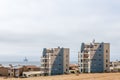 Modern houses of Dolfynstrand resort at the seaside, close to Wa