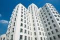 Modern Buildings designed by Frank O. Gehry in Medienhafen, Duesseldorf, Germany