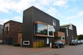 Modern houses in Groningen, Holland Royalty Free Stock Photo