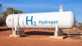 Modern hydrogen tank for renewable energy Royalty Free Stock Photo